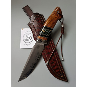 ОГРЯДНИЙ ніж ручної роботи майстра Сергія Дрозда, замовити купити в Україні, сталь - ламінат М390/95Х18, 62 HRC. Photo 2